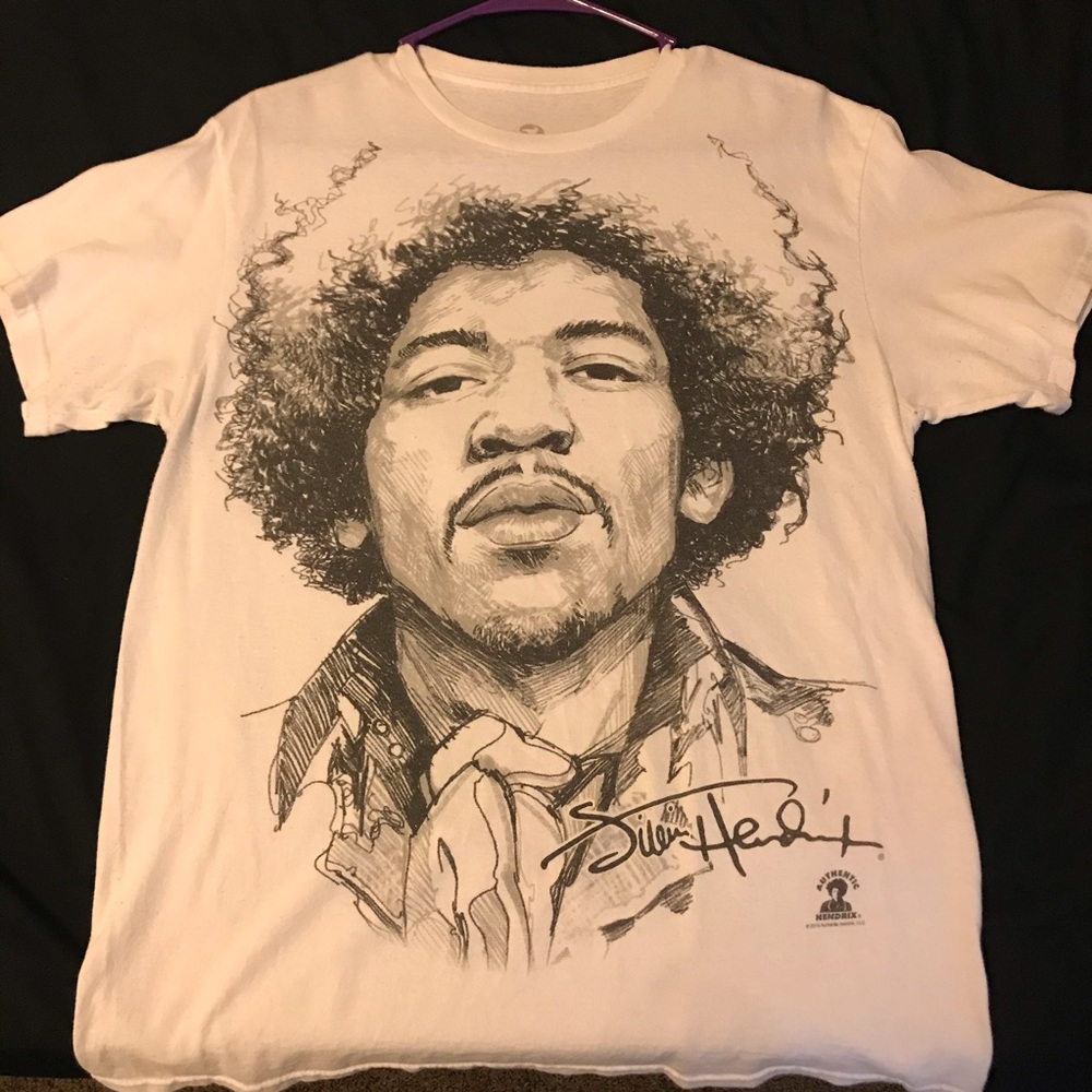 White “Jimi Hendrix” Shirt Size M